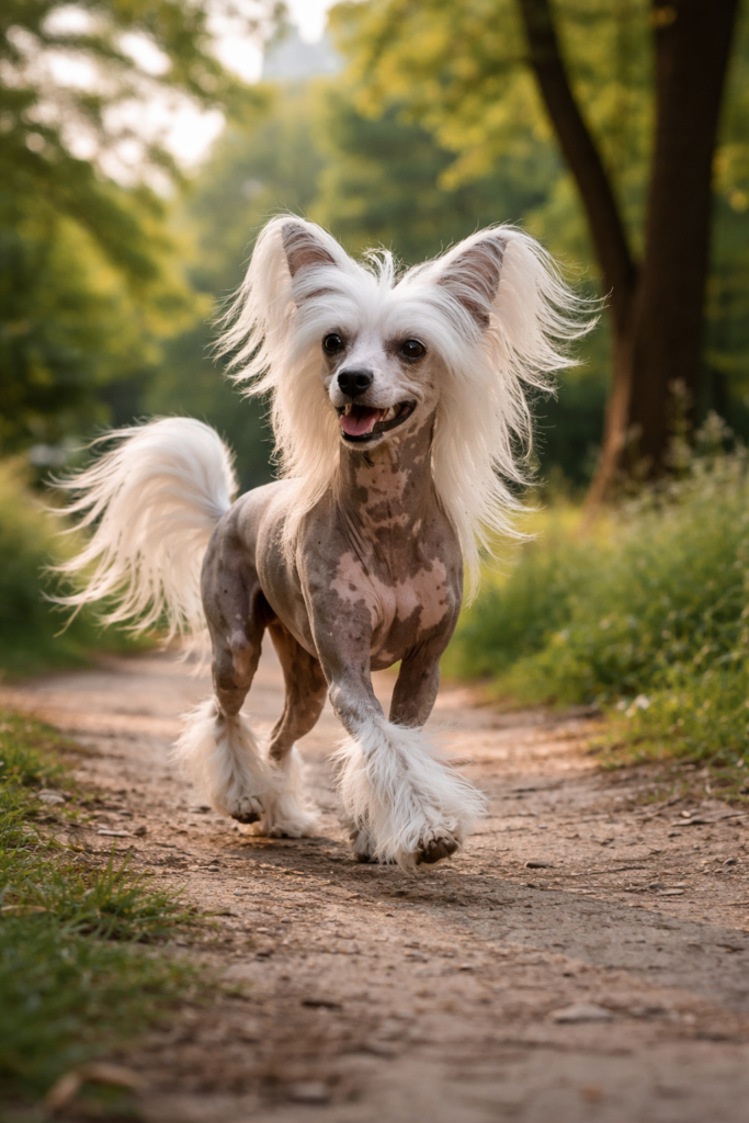 Beau Chien chinois à crête
