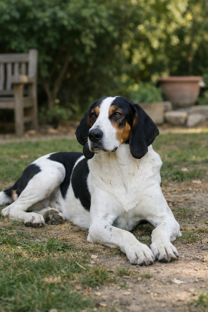 photo Grand Anglo-Français blanc et noir chien