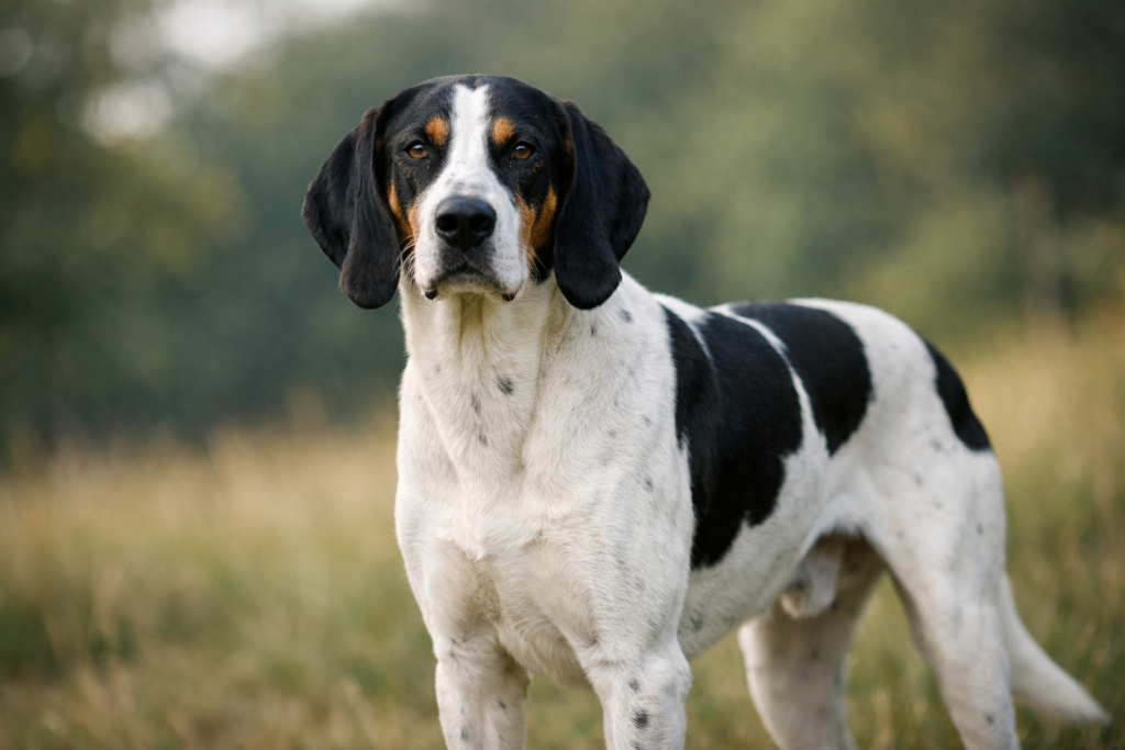 Grand Anglo-Français blanc et noir - race de chien