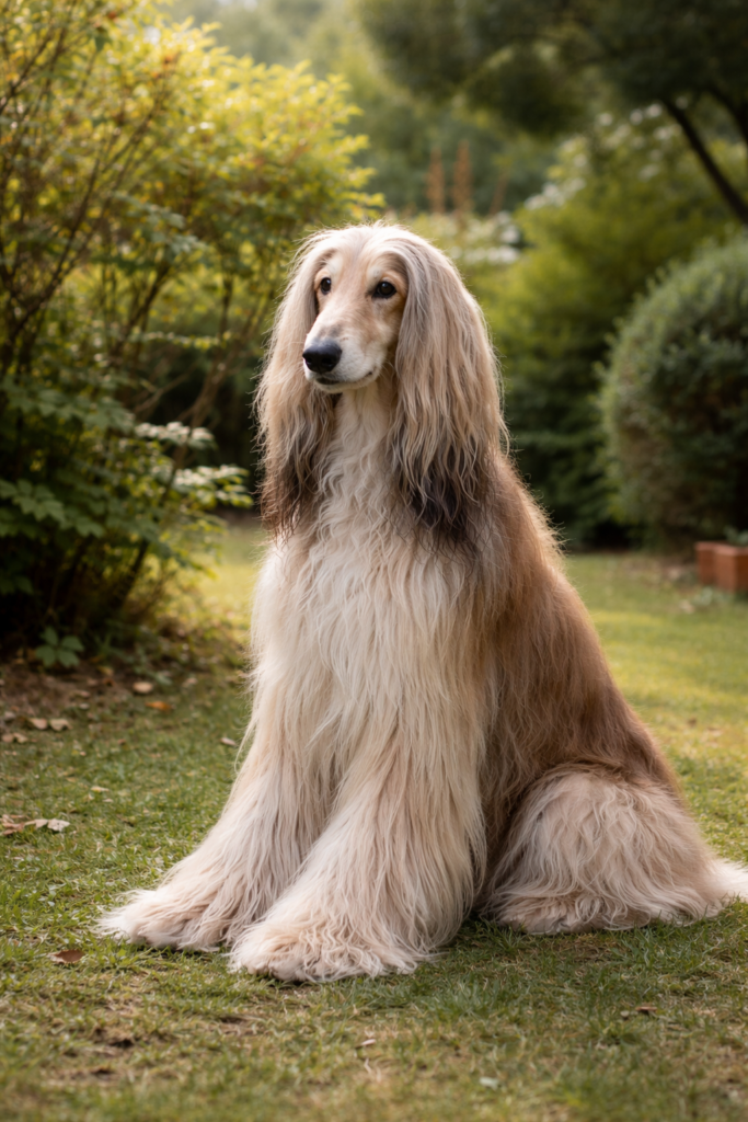 Lévrier afghan chien